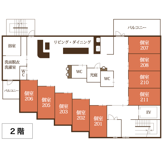 フロア案内・間取り2F